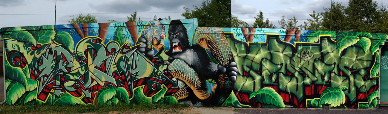 Graffiti Wall in Poland - Photo by dekafau - humor, mazim (2013)