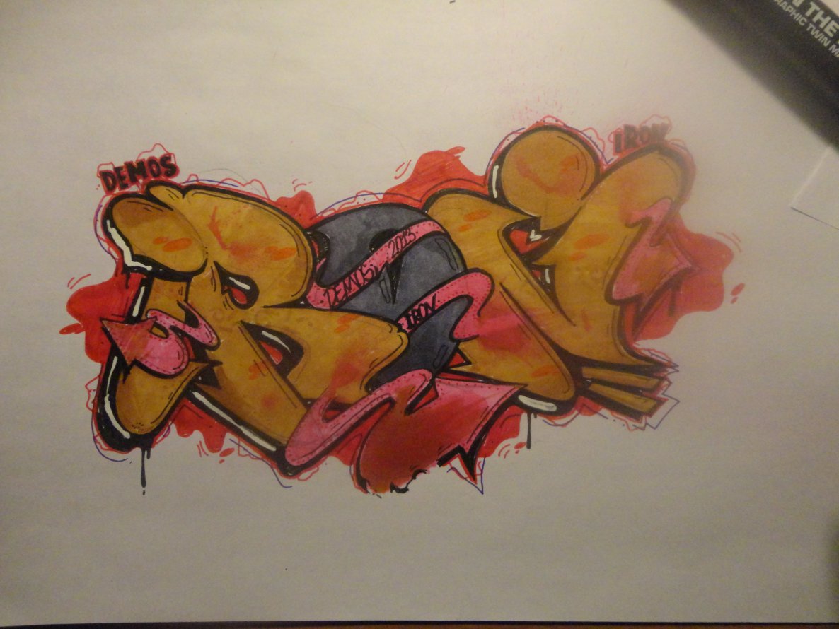 Graffiti Sketch - Photo by demos_spk - demos, for, iron