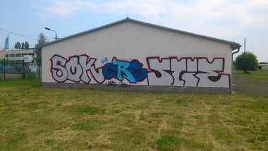 Graffiti Wall in Gotha - Photo by derKriebel - SOK, ERS, STIE (2014)