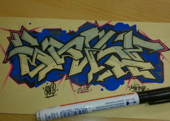 Graffiti Sketch - Photo by derKriebel - MONROE (2015)