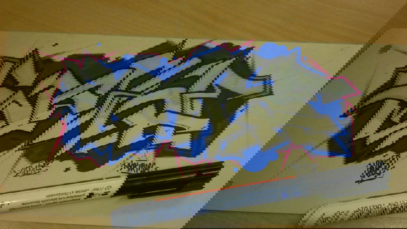 Graffiti Sketch - Photo by derKriebel - MONROE (2015)