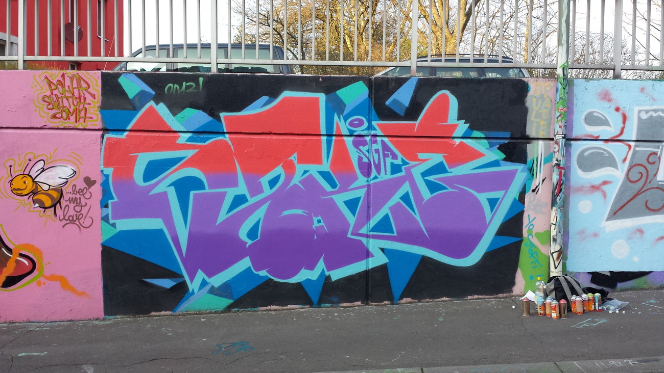 Graffiti Wall in Würzburg - Photo by derStoke - Stoke (2013)