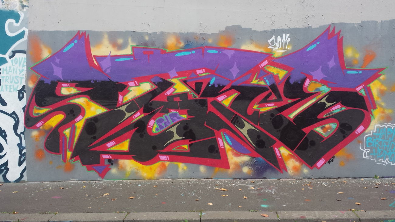 Graffiti Wall in Würzburg - Photo by derStoke - Stoke (2014)