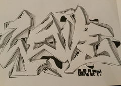 Graffiti Sketch - Photo by derStoke - love, battle, stoke (2015)