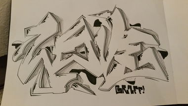 Graffiti Sketch - Photo by derStoke - love, battle, stoke (2015)
