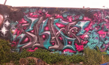 Graffiti Wall in Köln - Photo by derabgraser - pms, skaf, cologne (2013)