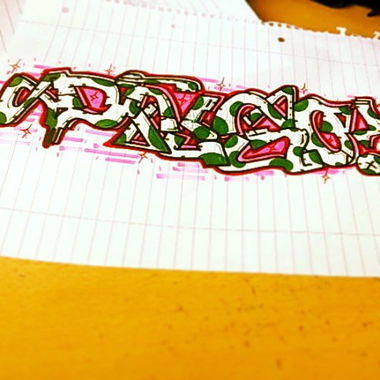 Graffiti Sketch - Photo by derdubstepdingo - dingo, berufschule, sketch (2013)