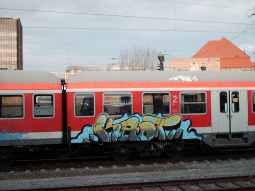 Graffiti Train - Photo by deringo - Kaot, 25, Pilz