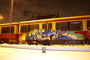 Graffiti Train - Photo by deringo - sun, otis, moses