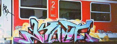 Graffiti Train - Photo by deringo - Lebt, Pilz, Kaot