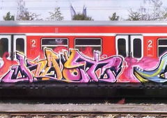 Graffiti Train - Photo by deringo - sun, unik, epsc
