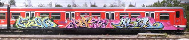 Graffiti Train - Photo by deringo - sun, unik, epsc