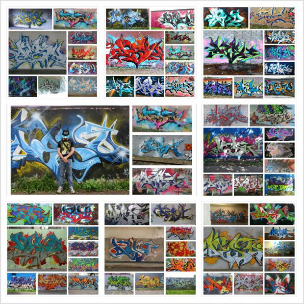 Graffiti Wall in France - Photo by desu - desu (2013)