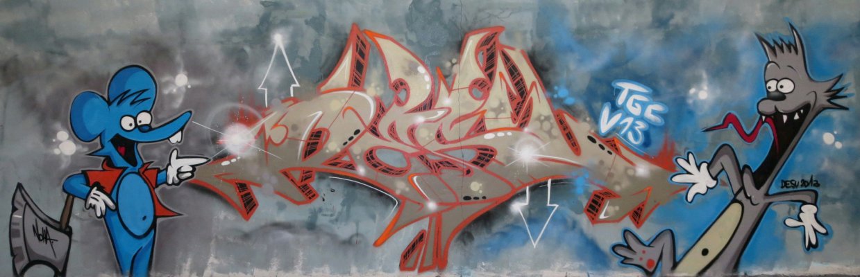 Graffiti Wall in Mulhouse - Photo by desu - desu (2013)