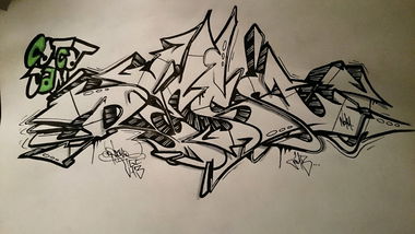 Graffiti Sketch - Photo by desu (2013)