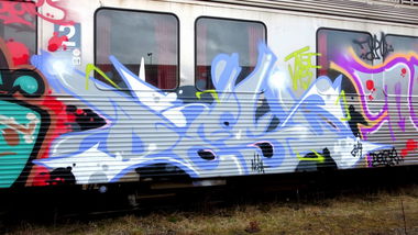 Graffiti Train - Photo by desu - desu (2014)