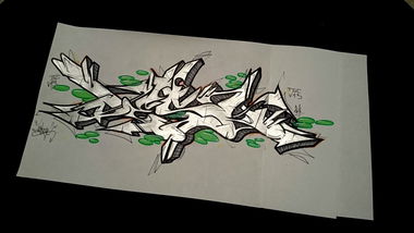 Graffiti Sketch - Photo by desu - desu (2014)