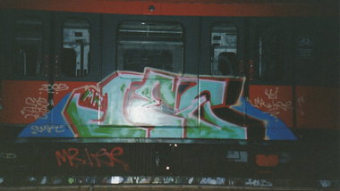 Graffiti Train - Photo by dioe48 - mr.lee, cys (2005)