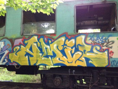 Graffiti Train - Photo by dirtistajl - ahnl