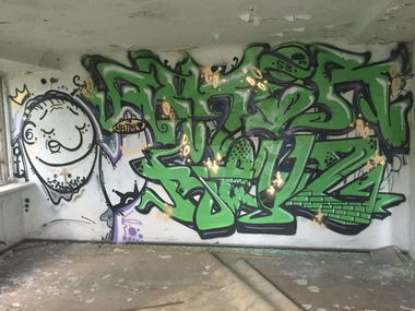 Graffiti Wall in Warsaw - Photo by dirtistajl - 53amirbeuzmaleprzyjemnosci (2016)