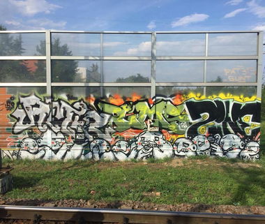 Graffiti Artwork in Gdańsk - Photo by dirtistajl - amir, rims, zine (2016)