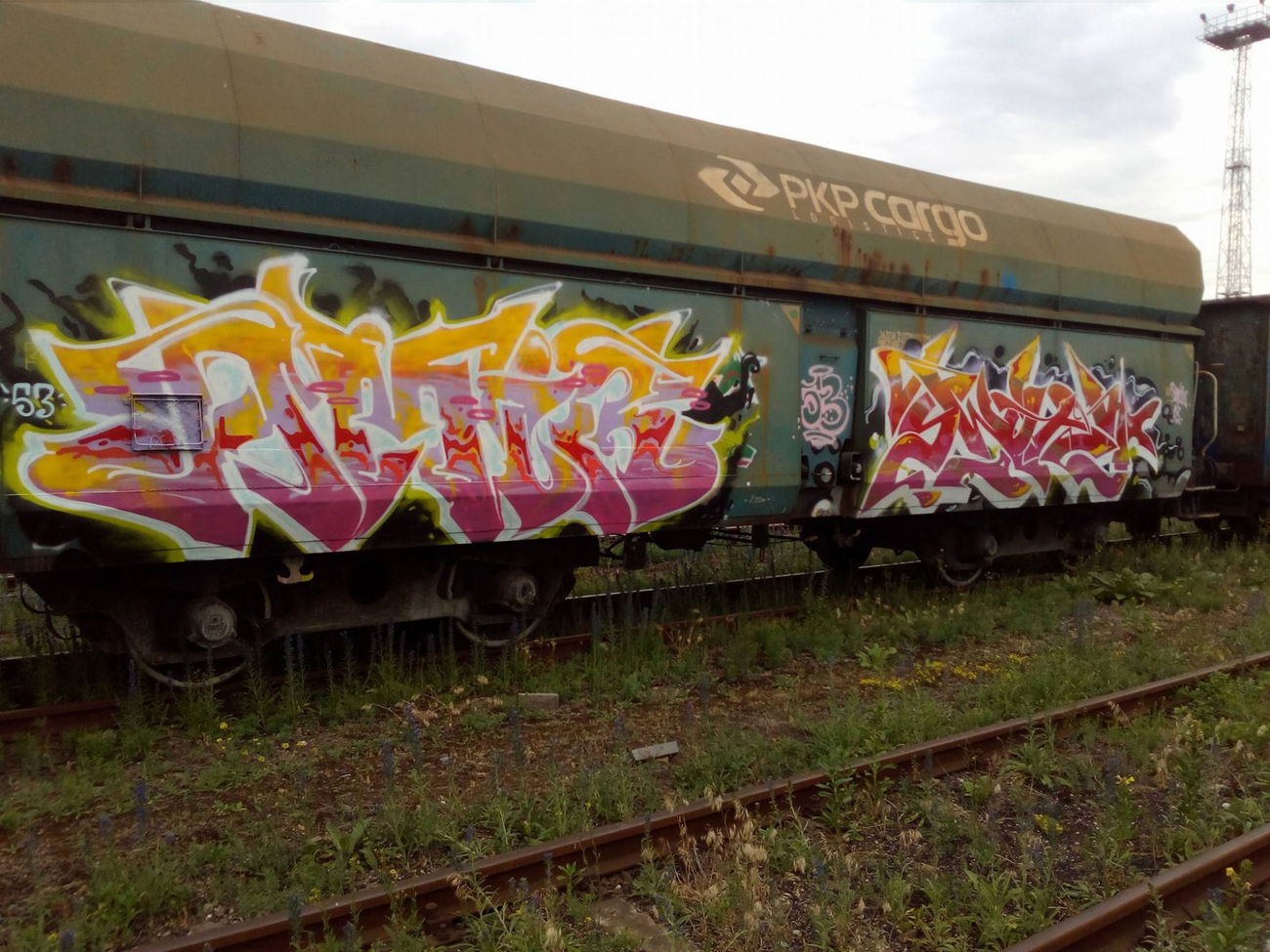 Graffiti Train in Polska - Photo by dirtistajl - fr8, collaboration (2018)