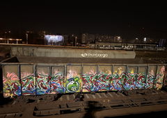 Graffiti Train in Polska - Photo by dirtistajl - MKC, NK, CLP (2025)