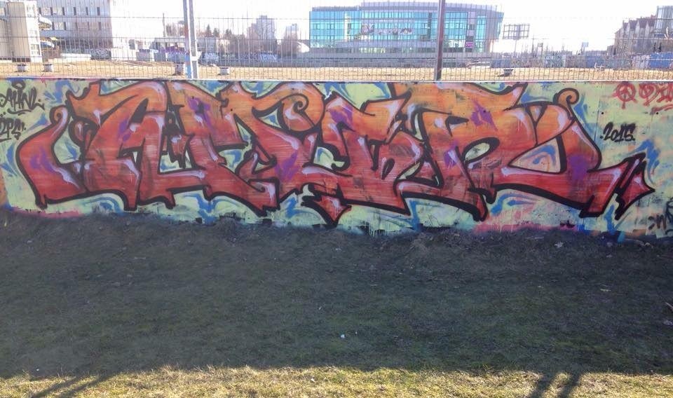 Graffiti Wall in Warsaw - Photo by dirtistajl - Amir (2015)