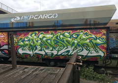 Graffiti Train in Warsaw - Photo by dirtistajl - freight, fr8 (2024)