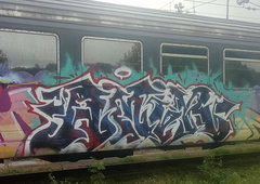 Graffiti Train in Arné - Photo by dirtistajl (2025)