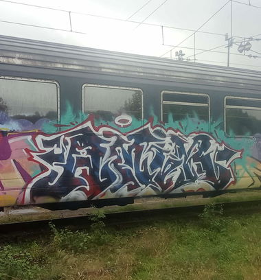 Graffiti Train in Arné - Photo by dirtistajl (2025)