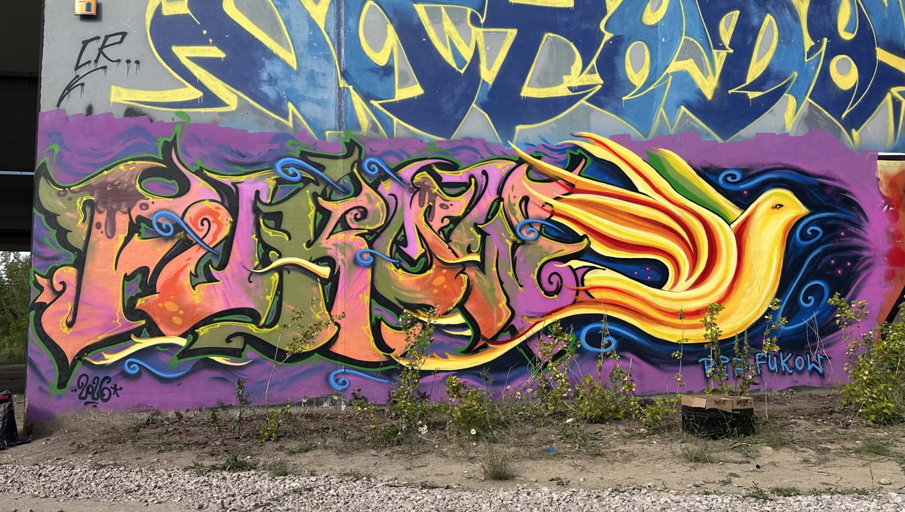 Graffiti Wall in Warsaw - Photo by dirtistajl - fukow (2026)
