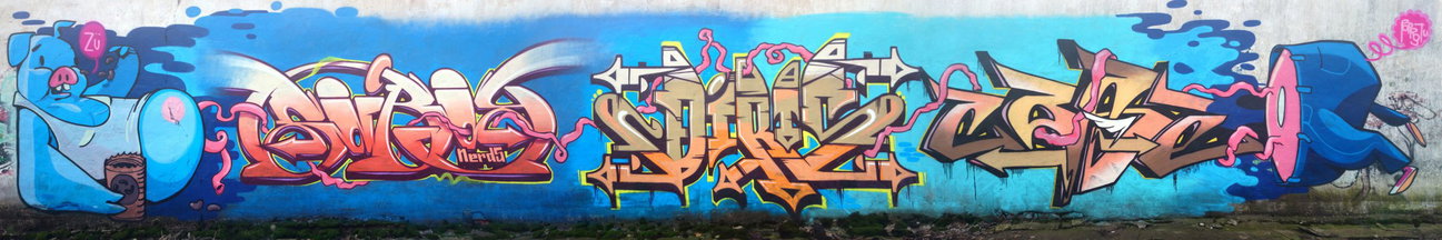 Graffiti Wall - Photo by dirts - Apoprostu, Soiboy, Dirts (2014)
