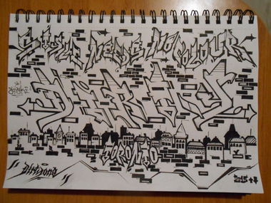 Graffiti Sketch - Photo by dirts - Nerds, Ye, Dirtyone (2015)