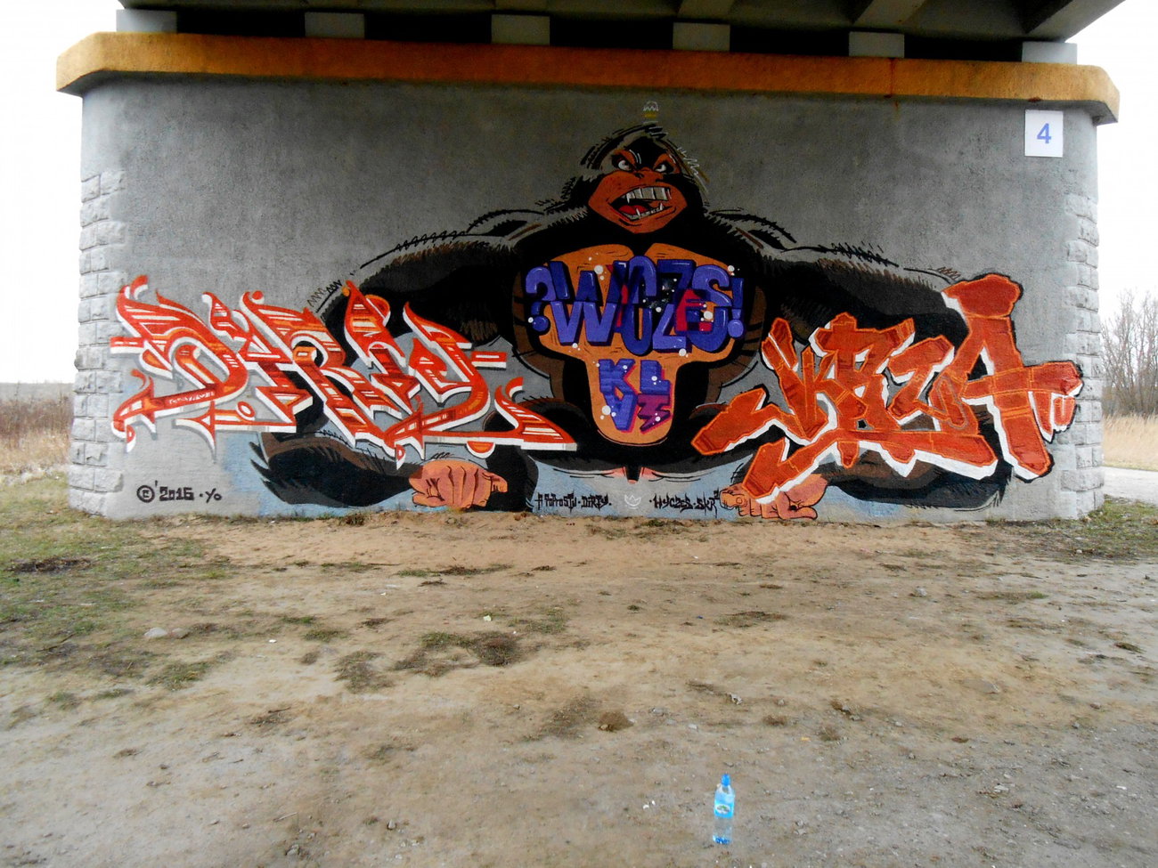 Graffiti Wall - Photo by dirts - Apoprostu, Dirty, Wyczes (2016)