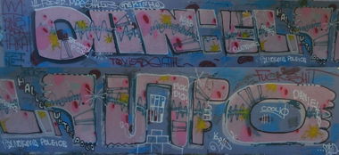 Graffiti Wall in Budapest - Photo by dirtyartterror - daniel, info (2017)