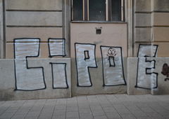 Graffiti Bombing - Photo by dirtyartterror - CIPOE, CK, DAT