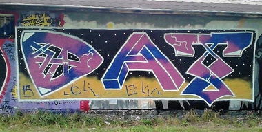 Graffiti Wall in Budapest - Photo by dirtyartterror - dat (2015)