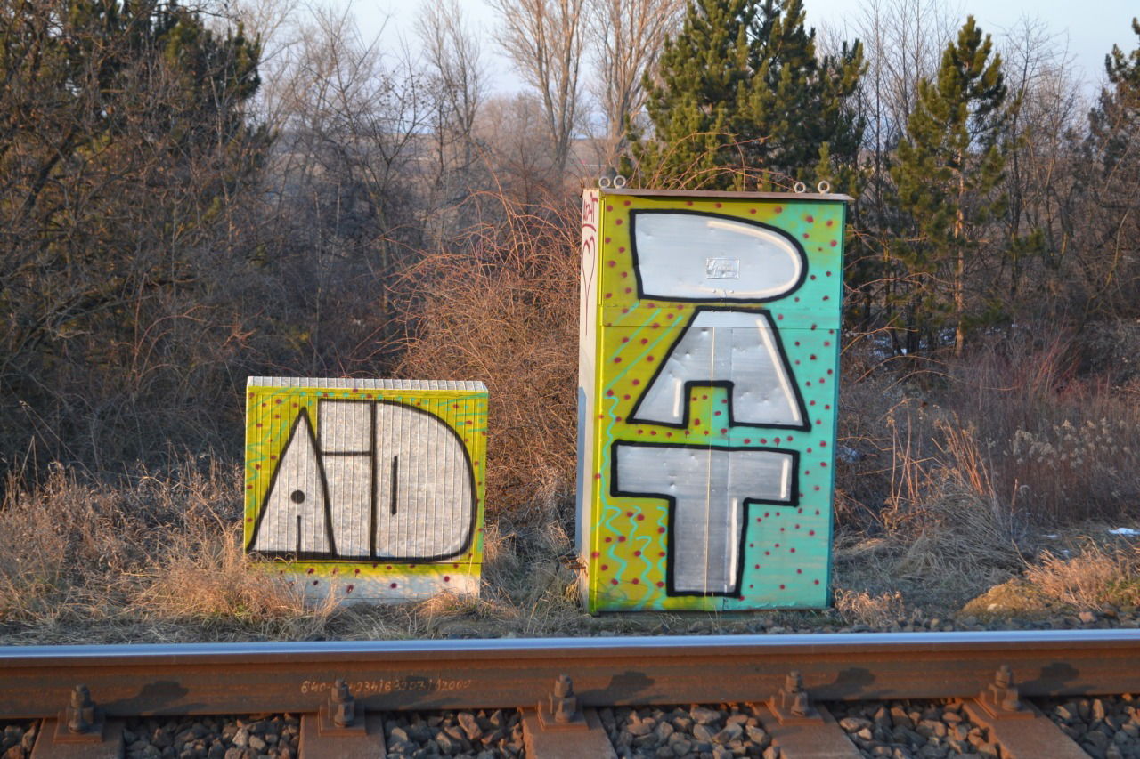 Graffiti Bombing in Budapest - Photo by dirtyartterror - DAT (2015)