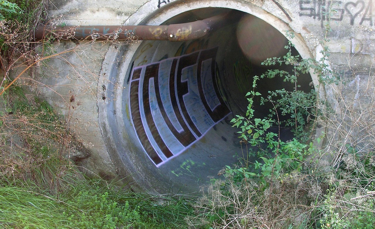 Graffiti Bombing - Photo by dirtyartterror - info, dat, rhl (2018)