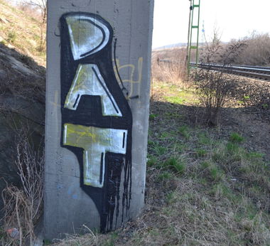 Graffiti Bombing - Photo by dirtyartterror - DAT