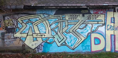 Graffiti Wall in Budapest - Photo by dirtyartterror - DAT (2015)