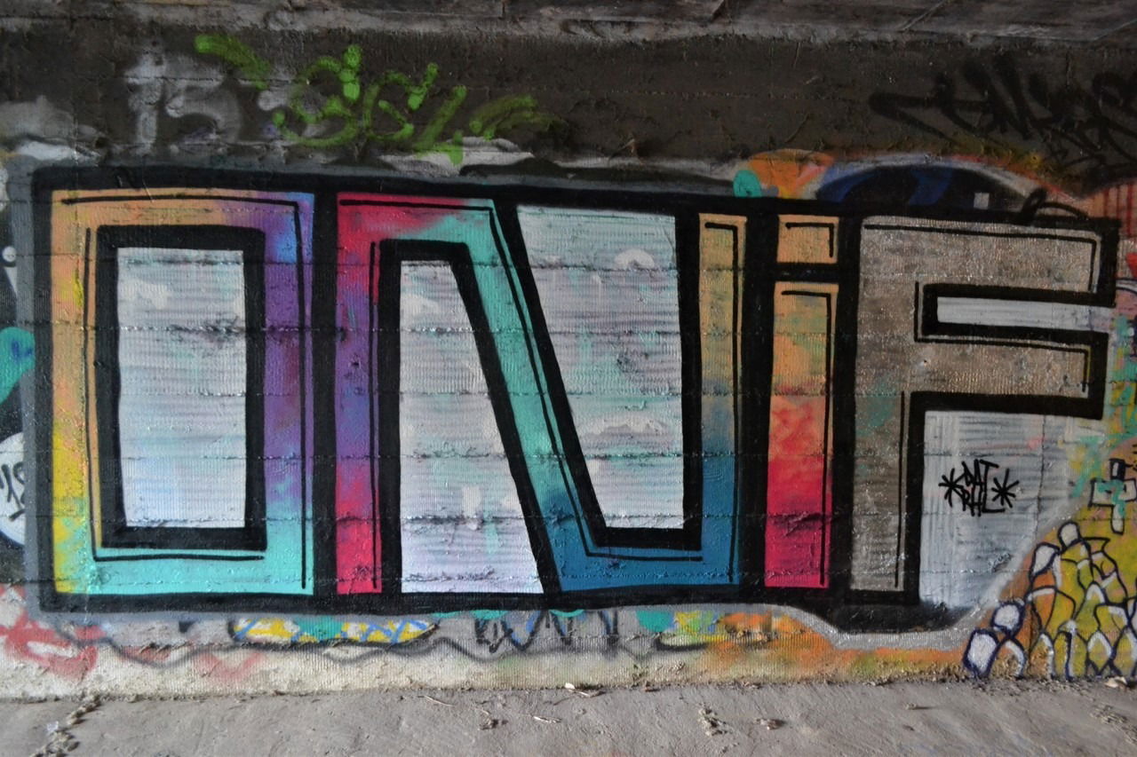 Graffiti Wall - Photo by dirtyartterror - ONIF, DAT, RHL (2018)
