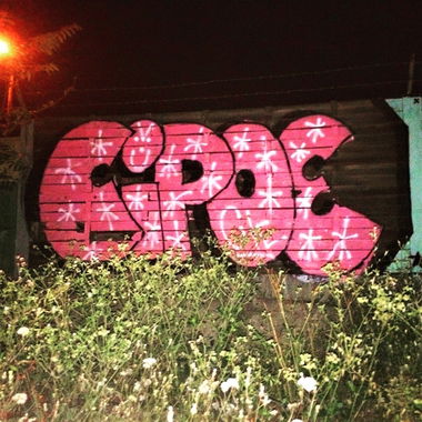 Graffiti Bombing - Photo by dirtyartterror - cipoe, ck, dat