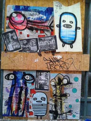 Graffiti Street Art - Photo by dirtyartterror - INFO, NAAMLOOZZ, DOWNTOWN (2014)