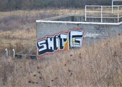 Graffiti Bombing - Photo by dirtyartterror - SHITG, DAT, RHL (2016)