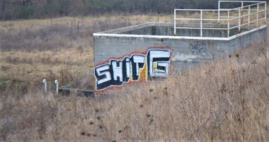 Graffiti Bombing - Photo by dirtyartterror - SHITG, DAT, RHL (2016)