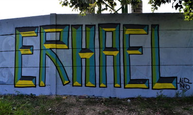 Graffiti Wall - Photo by dirtyartterror - erhael, rhl, budapest (2017)