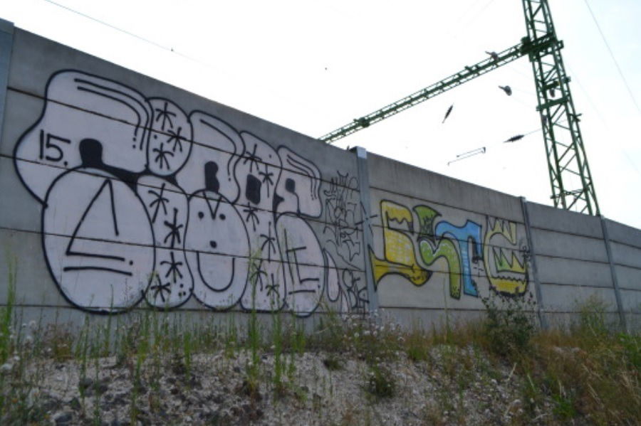 Graffiti Bombing - Photo by dirtyartterror - CIPOE, SITG, BUDAPEST (2015)