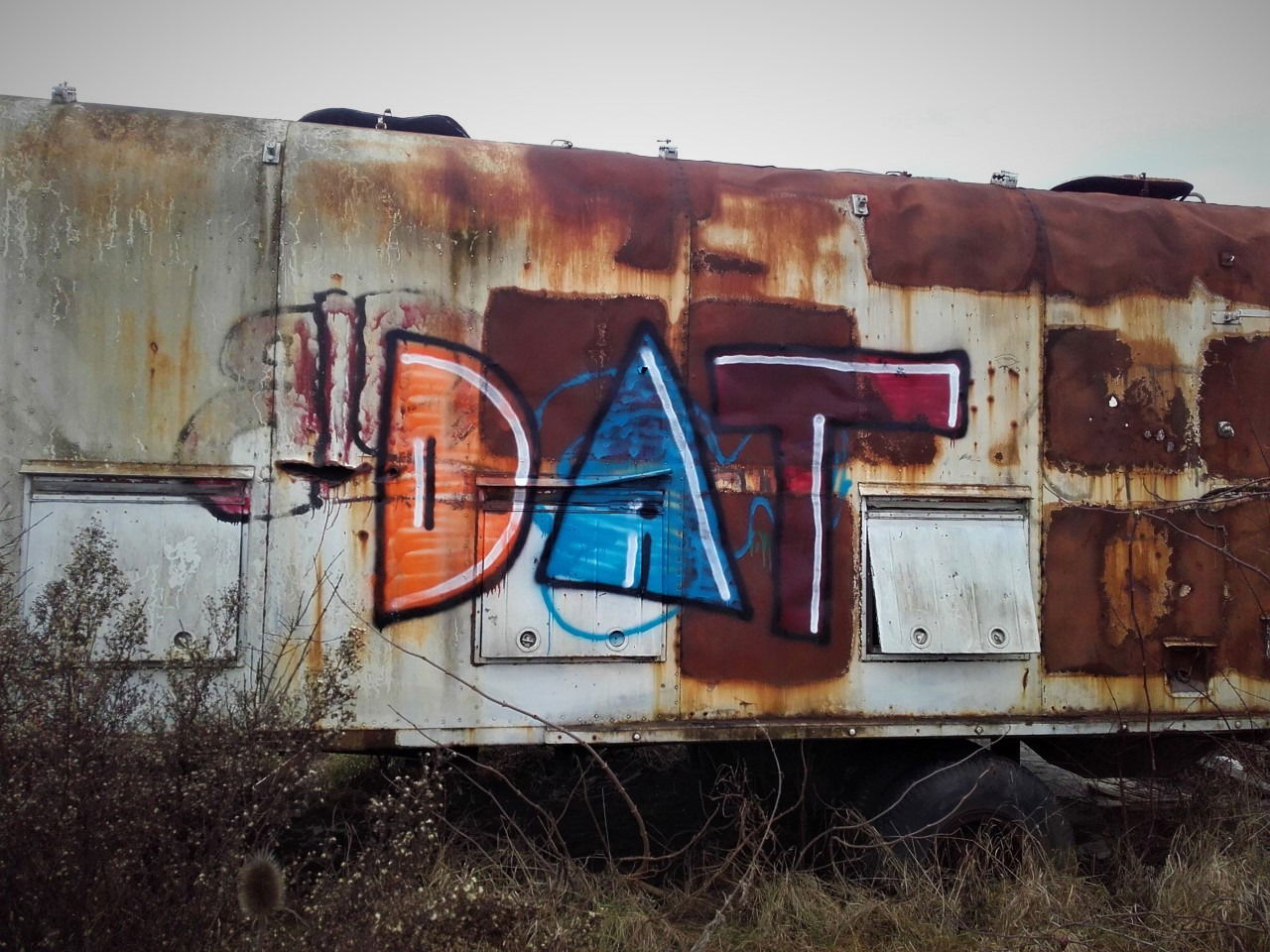 Graffiti Bombing - Photo by dirtyartterror - dat, hungary (2015)